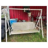 Aluminum two seat swing