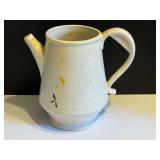 LR… Vintage pitcher, believed to be a McCoy Cookie Pot, no lid, most of the decorative paint has been rubbed off, see pictures for details.