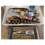 Tub of assorted Hot Wheels cars, and more still new in the package, see pictures for details.