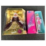 Happy Holidays Barbie, Special Edition, also includes a Winter Dazzle Barbie, special edition, both pieces come in original boxes, see pictures for details. ￼
