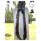 Set of two hames , also includes thermometer and two wind chimes hanging on the same pole