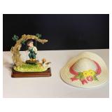 LR… Home decor to include a porcelain hat wall pocket vase, and more. See pictures for details.