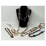 Ladies fashion estate jewelry beaded necklaces, see pictures for details.