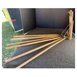 Vintage/antique wall mount wooden drying rack, see pictures for details.