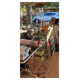 Decorative wire dress form with stand, also includes two hanging dress forms, three pieces total, see pictures for details. ￼