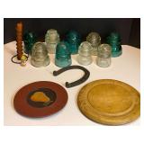 LR… Assorted vintage glass insulators, see pictures for details.