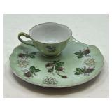 KIT… Beautiful Lefton China snack plate with cup, see pictures for details.