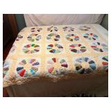 BR4… Vintage custom quilt, seller states a lot of these quilts were made by his grandmother, see pictures for details.