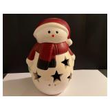BR3… Heavy terra-cotta snowman, see pictures for details.