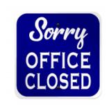 OFFICE CLOSED WEDNESDAY 10/22/25