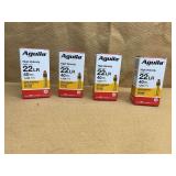 4 BOXES AGUILA 22 LR SUPER EXTRA CPRN - 200 RDS TOTAL