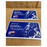 2 - 2005 UNCIRCULATED COIN SETS PHILADELPHIA MINT