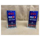 2 BOXES CCI MAXI-MAG 22 WMR TARGET - 100 RDS TOTAL