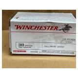 WINCHESTER 38 SPECIALL TARGET FMJ - 100 RDS