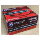 SPECIALTY ELITE DEFENSE 9 MM HP - 20 RDS