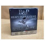 B&P HEAVY DOVE & QUAIL 410 - 2 1/2" #6 - 25 RDS