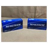 2 BOXES MAGTECH 9MM FMJ - 100 RDS TOTAL