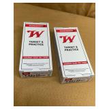 2 BOXES WINCHESTER TARGET 7,62x39 FMJ - 40 RDS TOTAL
