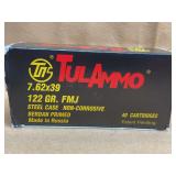 TULAMMO 7,62x39 FMJ STEEL CASE - 40 RDS