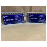 2 BOXES FEDEERAL SMALL GAME 22 WMR JHP - 100 RDS TOTAL