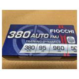 FIOCCHI 380 FMJ TRAINING - 50 RDS