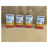 4 BOXES AGUILA HIGH VELOCITY 22 LRSOLIT POINT - 200 RDS TOTAL