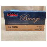 PMC BRONZE 25 AUTO FMJ - 50 RDS