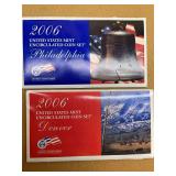 2006 UNCIRCULATED COIN SETS DENVER & PHILADELPHIA MINTS