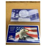 2003 UNCIRCULATED COIN SET PHILADELPHIA MINT & 1999 SUSAN B. ANTHONY SET