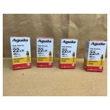 4 BOXES AGUILA 22 LR SUPER EXTRA CPRN - 200 RDS TOTAL