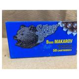 SILVER BEAR 9MM MAKAROV FMJ - 50 RDS