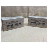 2 BOXES REMINGTON MILITARY TRAINING 90MM FMJ - 100 RDS TOTAL