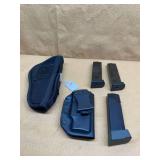 ASSORTED MAGAZINES & HOLSTERS