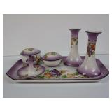 Vintage Porcelain Dresser Set - Made in England