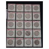 (20) 1982-1992 KENNEDY HALF DOLLAR COINS