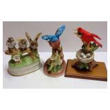 Royal Crown Bird Figurines and Music Box