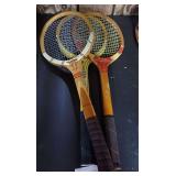 Mixed Group of Vintage Wood Tennis Racquets