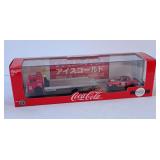 M2 Machines Coca-Cola Hauler Truck and 1971 Datsun Diecast Car