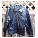 GUESS Black Leather Jacket - Size M