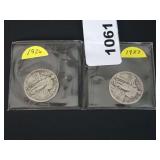 1926 & 1927 STANDING LIBERTY QUARTERS