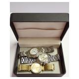 Lot of Three Assorted Wristwatches in Display Box