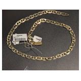 10K GOLD DIAMOND CUT 18" ANCHOR NECKLACE CHAIN 30.5 GRAMS