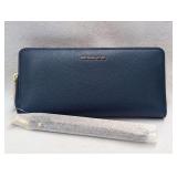 NEW AUTHENTIC Michael Kors Jet Set DK Chambray Travel Continental Leather Wallet In Original Sealed Wrapping from the Manufactorer