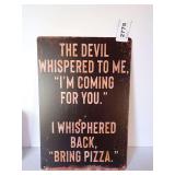 NEW DECORATIVE METAL SIGN - See photos for size.