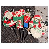 Vintage Christmas Yard Stakes - 1 missing stake