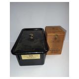 Two Humidor Cigar Storage Boxes