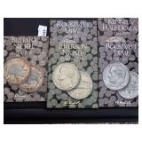 (5) WHITMAN COIN COLLECTOR ALBUMS - SOME ARE MISSING COINS