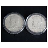 (2) 1964 KENNEDY HALF DOLLAR COINS