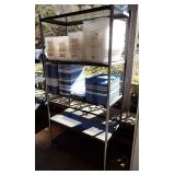 Metal Shelving Unit- Shelving Unit Only - Plastic Bins Not included