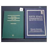 FIFTY STATE COMMEMORATIVE QUARTER COLLECTOR ALBUMS - SOME ARE MISSING COINS